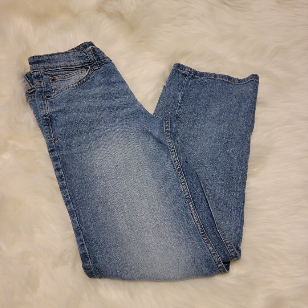Cat & Jack Boys Bootcut Stretch Jeans with Adjustable Waist, Light, Size 14